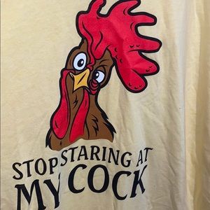 Stop staring at my cock 2xl yellow t shirt